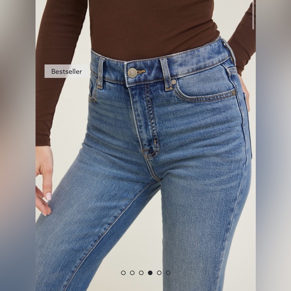 NWT Dynamite ELODIE Strech High rise Bootcut Blue Jeans size 26 - Picture 4 of 13